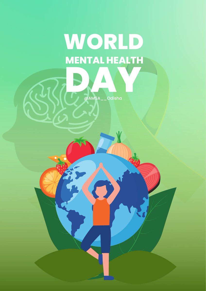 AMSA__Odisha's tweet photo. Today and every day, let's champion mental health awareness. Let's shatter misconceptions, promote self-care, and nurture a culture of support and understanding. Your mental health matters. Let's stand together for a healthier, happier world. #WorldMentalHealthDay #YouAreNotAlone https://t.co/gWzWCW4ZLl
