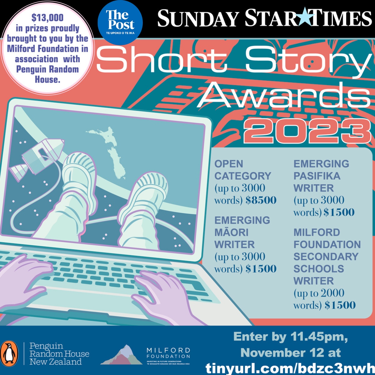 Our sister publication, the Sunday Star-Times, has announced its annual Short Story Awards.

Get the full story via the link in the bio