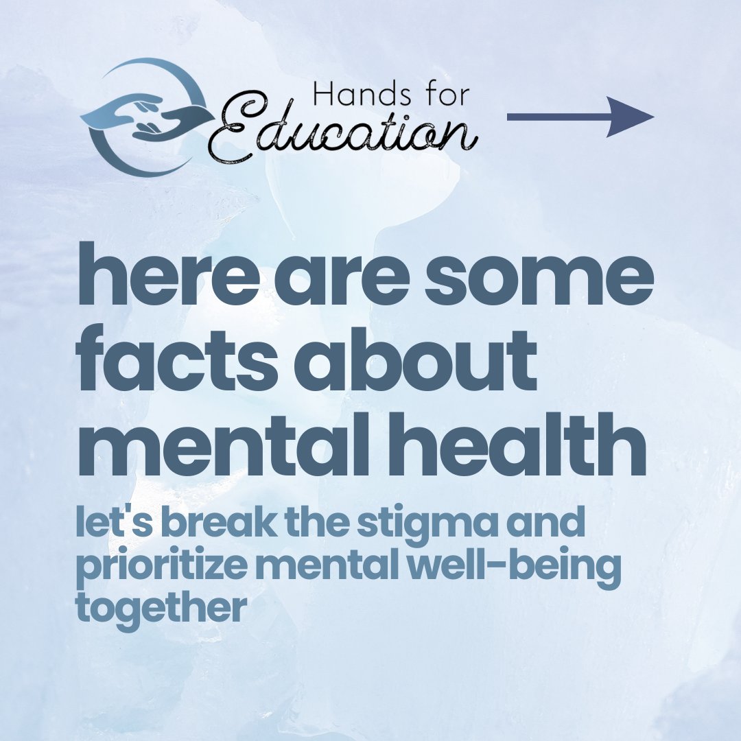 hands4education's tweet photo. in conjunction with world mental health day, here are some facts about mental health! https://t.co/XsJPhUxdXY