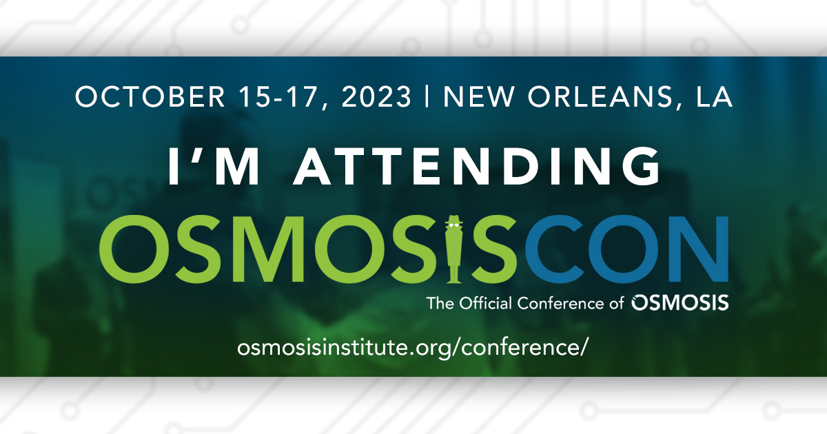 priti15's tweet image. Attending the Osmosisconference!! Feel free to use the following caption on your post: Connect with me, either in-person or virtually, at the 9th Annual OSMOSIS Conference this October in New Orleans! #metagras #conference #osintlearning  #neverstoplearning  #nevergiveup
