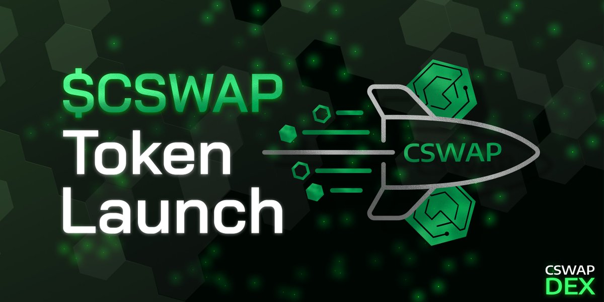 CswapDEX's tweet photo. $CSWAP is now live on @MinswapDEX!

Policy Id: 
bf524874448cbf52be3a26133b0a0edf5eb65c09ffed383b881ad327

Details:
https://t.co/cQUJjYzNdD https://t.co/IMXAgypbpu