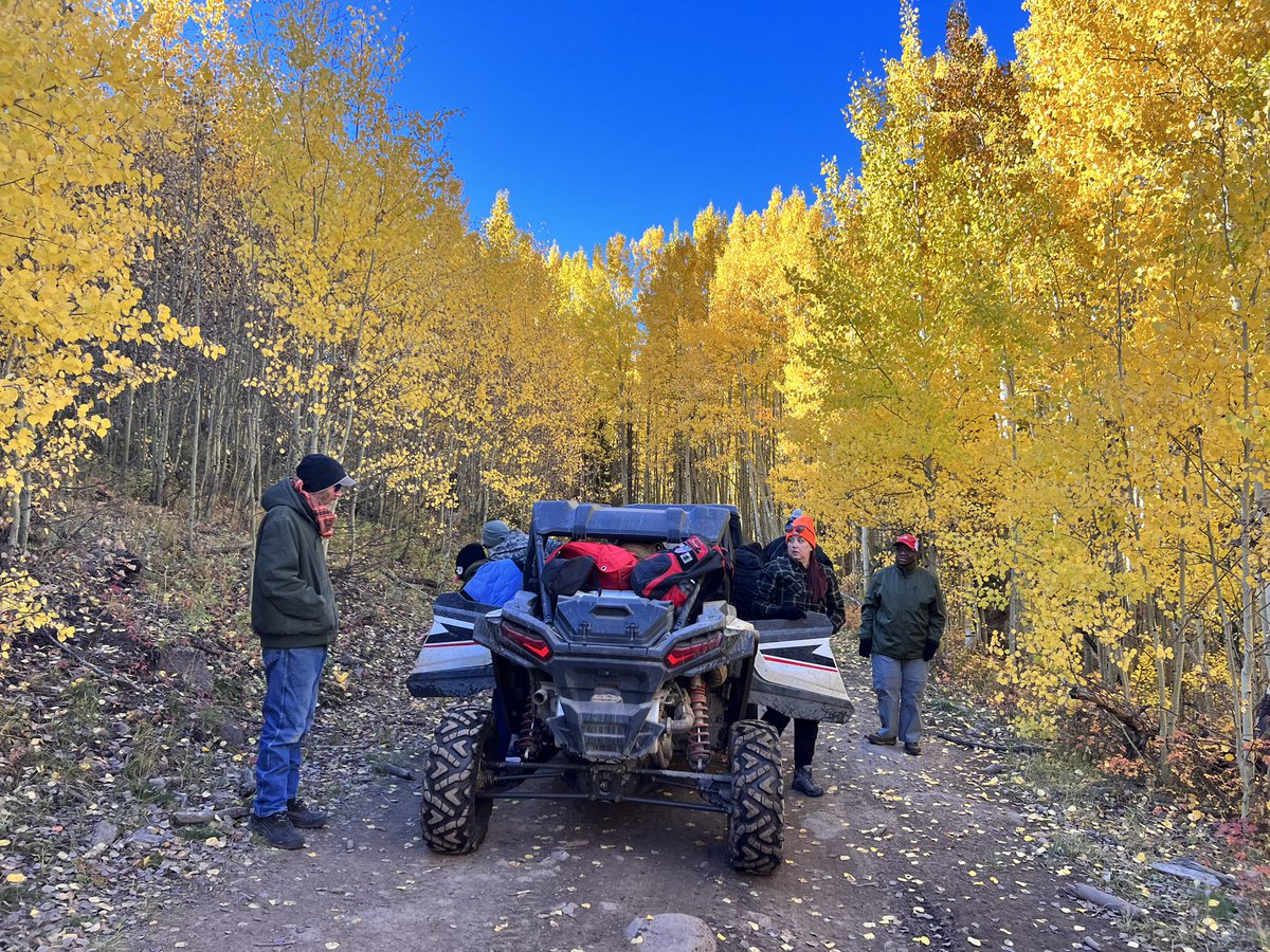 Warriors Mountain Rivers Adventures, first day with our 10 vets in Pagosa Springs, Colorado. We took the RZR’s out and saw some beautiful fall foliage. Lots of healing today.  #veteran #ptsd #veterannonprofit #therapy #outdooradventures