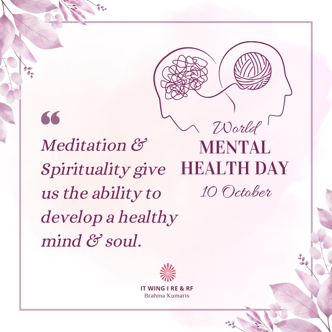 bkitwing's tweet photo. #Nature of #mind is to constantly create #thoughts. We need to practice thinking less & #powerfully. #Strong, #pure, #positive & concentrated thoughts save #energy & help to experience #peace & promote good #mental #health
#Oct10 #WorldMentalHealthDay2023 #bkitwing #brahmakumaris https://t.co/v4V7UGDNnY