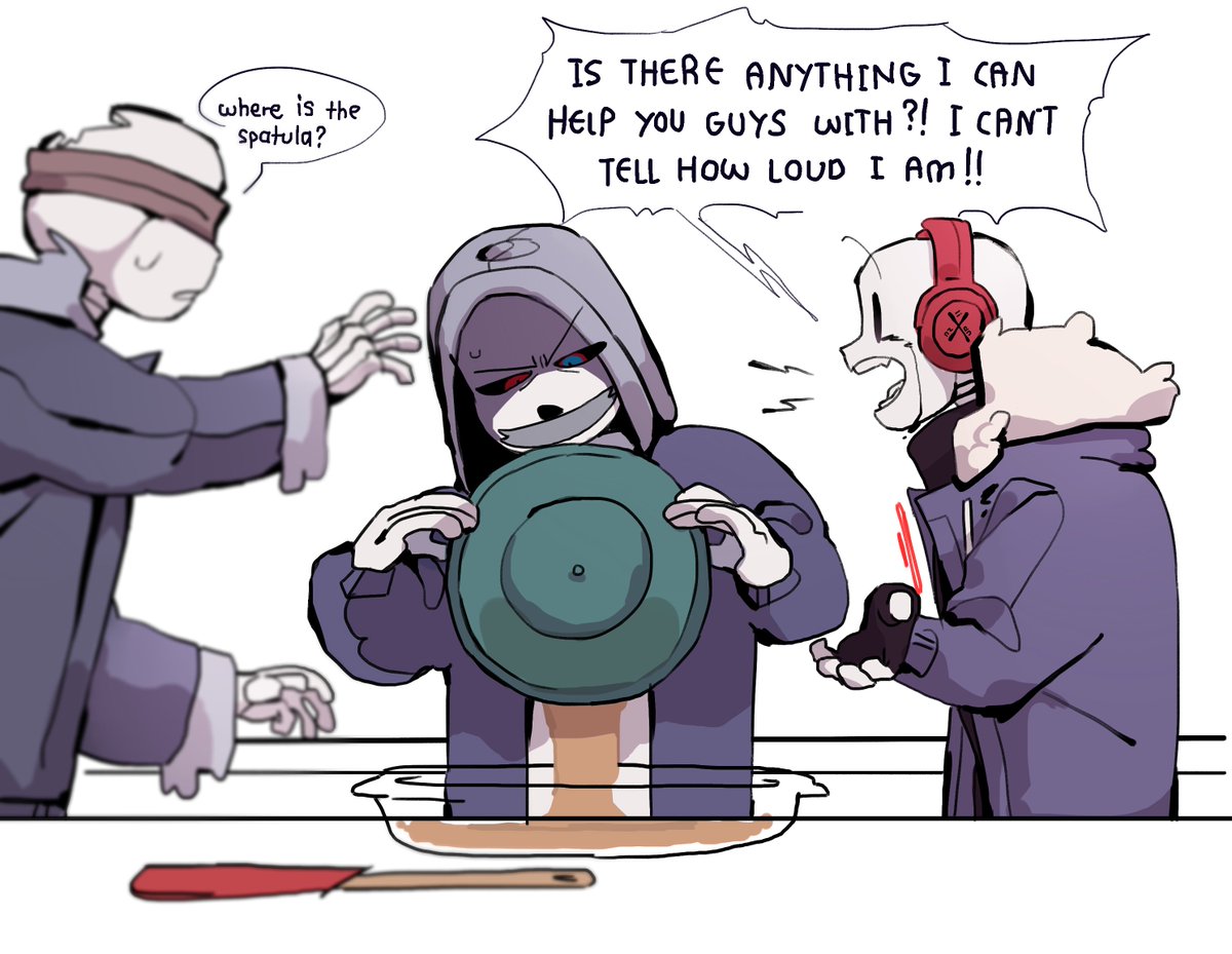 ProductionRoxy's tweet photo. They're back at it again with the challenge xD

Killer just now wants to help them when they're about to be finished lol

Killer belongs to RahafWabas
Dust belongs to Ask-DustTale
Horror belongs to Sour-Apple-Studios https://t.co/z1o0nBsZzr