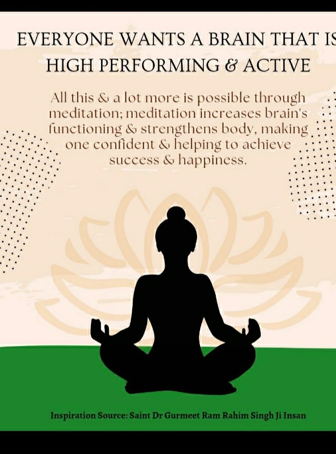 Rashusandhu's tweet photo. Mental health is really needed as it is the base of everything. On this #WorldMentalHealthDay let's all pledge to add meditation in daily routine as it gives calmness to the mind. Saint Gurmeet Ram Rahim Singh Ji preaches to maintain mental health.
#WorldMentalHealthDay2023 https://t.co/ImC1YWzLh4