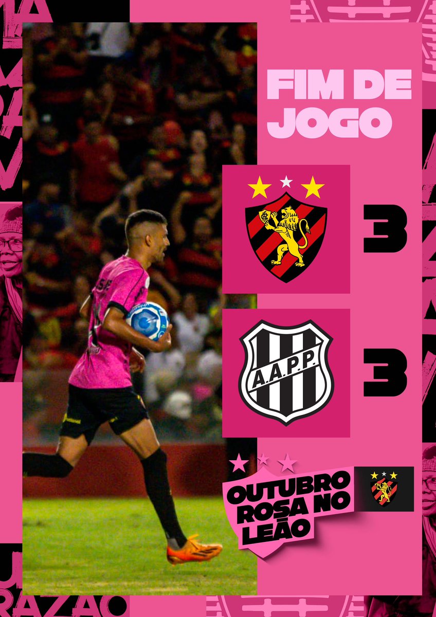 sportrecife's tweet photo. Fim de jogo na Ilha do Retiro: Sport 3x3 Ponte Preta. Gols rubro-negros foram marcados por Vagner Love, Fabrício Daniel e Jorginho. https://t.co/HfpLbBAMVI