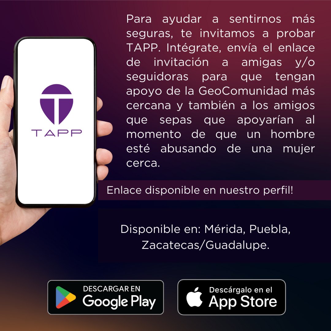 TappApp1's tweet photo. Noticias entristecedoras 😔
-
#acoso #violenciadegenero #mujeres #cdmx #merida #guadalajara #monterrey #puebla #lima #buenosaires #sansalvador #santiagodechile #santodomingo #feministas #8marzo #UAM, #UNAM, #IPN, #UDG, #BUAP, #UANL, #UADY, #UNMSM, #UBA https://t.co/Kj7k7RlKQH