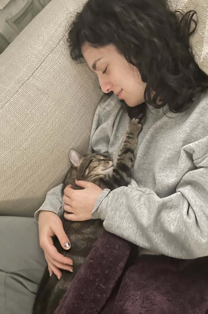 bchelseabb's tweet photo. the only good thing about the weather getting cooler is that garbanzo suddenly becomes a lap cat again https://t.co/sgsNnYRZ3n