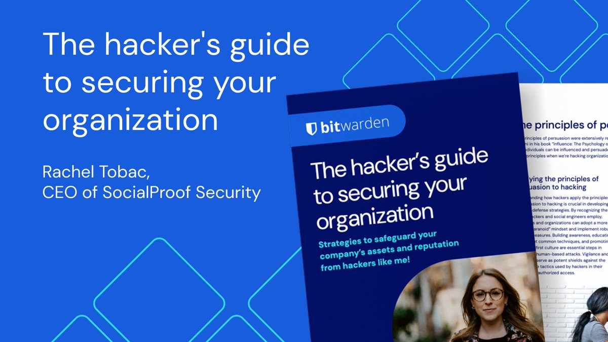 Finally wrote a book -- well, an eBook!
Called: The hacker's guide to securing your organization
All my security recommendations based on my hacking expertise (how you can stop me in the act).
Partnered with <a href="/Bitwarden/">Bitwarden</a> to write this free resource for you!
bitwarden.com/how-to-stop-ha…