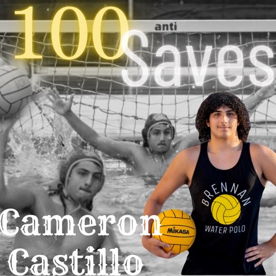 BrennanAquatics's tweet photo. Bears Goalie Cameron Castillo reaches 100 Saves on the season. More to come! #BFND ⁦@NISDBrennan⁩ ⁦@BoosterBrennan⁩ https://t.co/ZvzT6cf49j