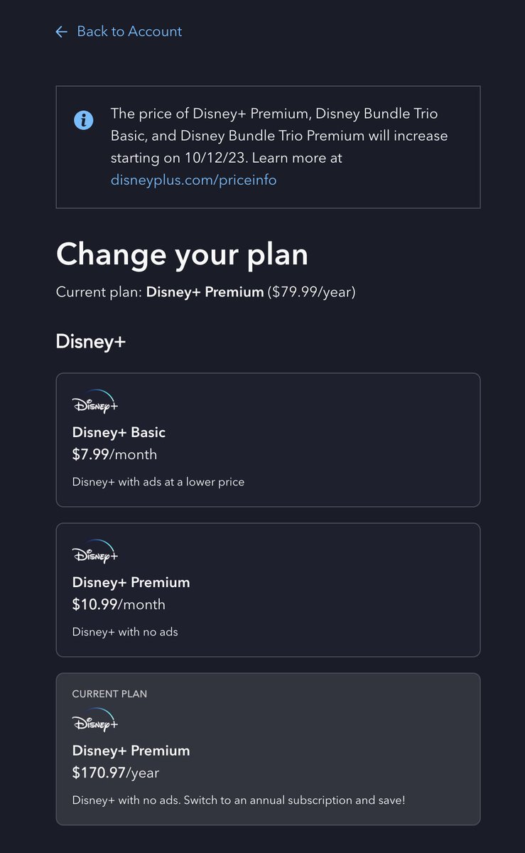 How did #DisneyPlus  went from $79/year to $170? Yet the individual month is $10.99 .... ($10.99x12= $131.88) ... How does any of this makes sense?!! the math is not mathing