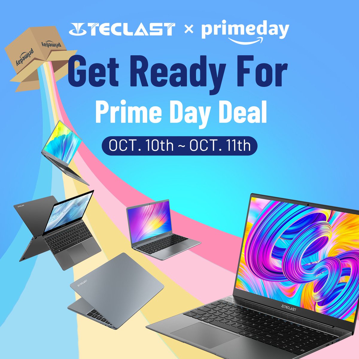 TeclastOfficial's tweet photo. 🎈 Dream big with Teclast! Unbox the future with sizzling discounts on laptops and MINI PCs this Prime Big Deal Days! 🌠💻 Grab the tech you deserve at prices you'll love!
Add Cart:https://t.co/80Kv6NVsUY
#PrimeBigDealDays #TeclastCheer #LightUpTheDeals #MiniPCMagic #Laptop https://t.co/r9rSB05VXO