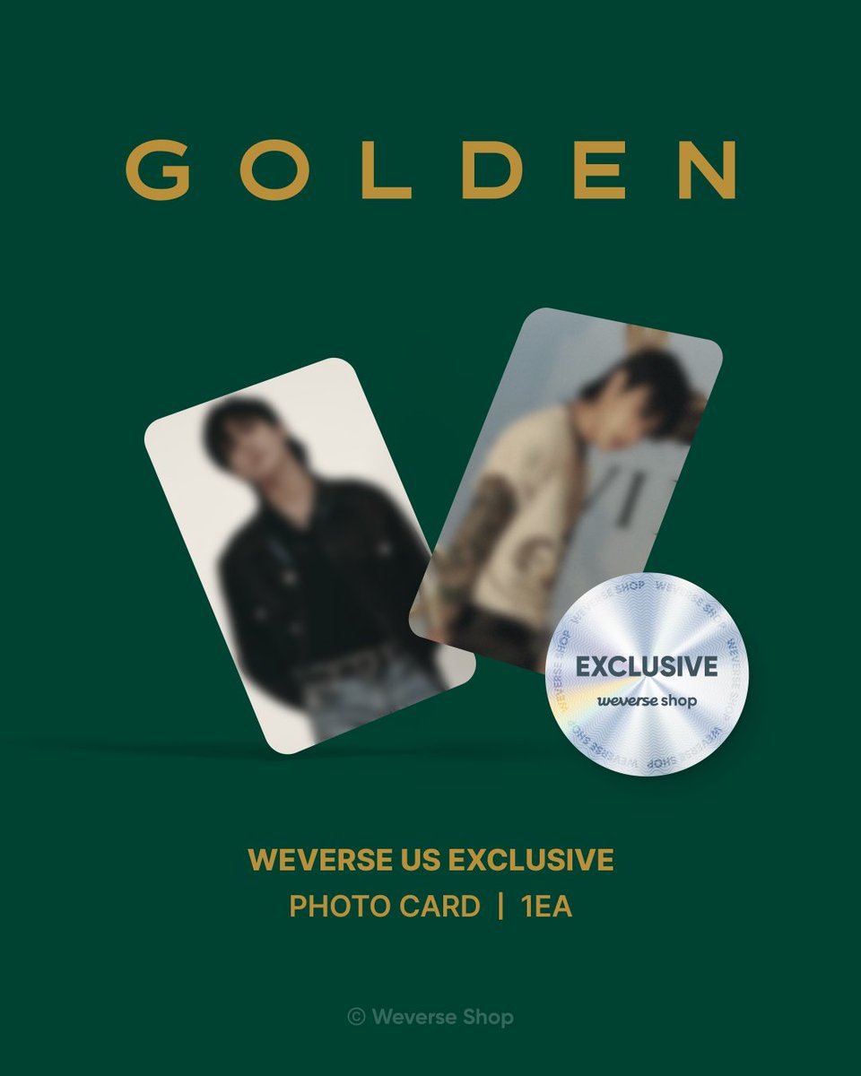 🔊Weverse Shop USA Special Gifts for #JungKook Solo Album [GOLDEN] Pre-order Customers🔊 1️⃣ Weverse US Exclusive Version - Includes photocards 2️⃣ Solo album special events 🗓️Tue. Oct 3, 7:00 PM - Thu. Nov 2, 11:59 PM (PDT) 📌Check out the details on Weverse Shop USA! 🛒…