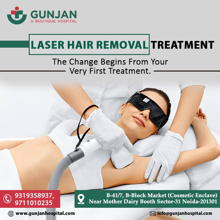 Silky smooth skin awaits you at Gunjan Hospital! Experience the freedom from unwanted hair with our advanced laser hair removal treatment. Unveil your confidence, one pulse at a time.

#SmoothSkinJourney #LaserHairFreedom #GunjanHospitalCare #ConfidenceUnveiled
