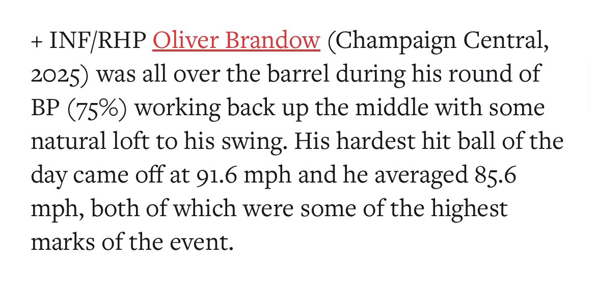 Oliver03570513's tweet photo. Thank you for the shout out  @PBRIllinois @ILBraves @BaseballMaroons https://t.co/uDFgD4Gcjn