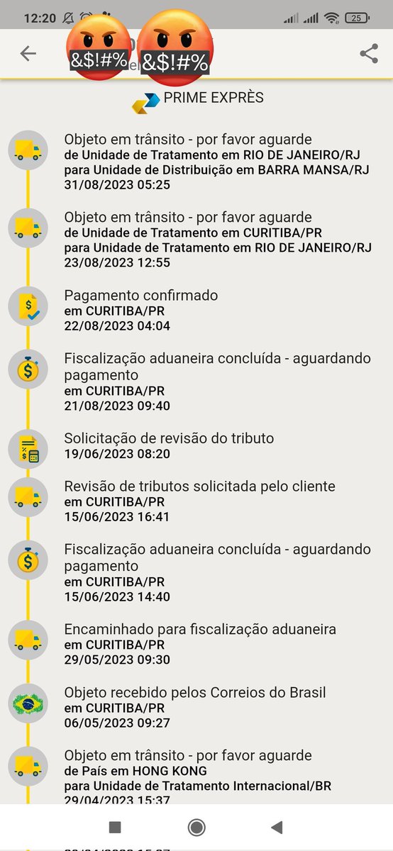 renanroddrigues's tweet photo. @correiosBR @canalgov Encomenda desde MAIO e não chegou, vocês não respondem NADA de útil NUNCA! Histórico de reclamações e manifestações só tem resposta inútil. Cadê minha encomenda?? @correiosBR https://t.co/CcBI5z9xOI