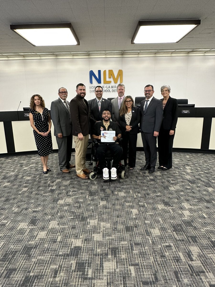 Thank you Norwalk community member Miguel Rivera for leading us in the Pledge of Allegiance. Miguel has dedicated his life to the future of our community and is a sterling example of perseverance and leadership.