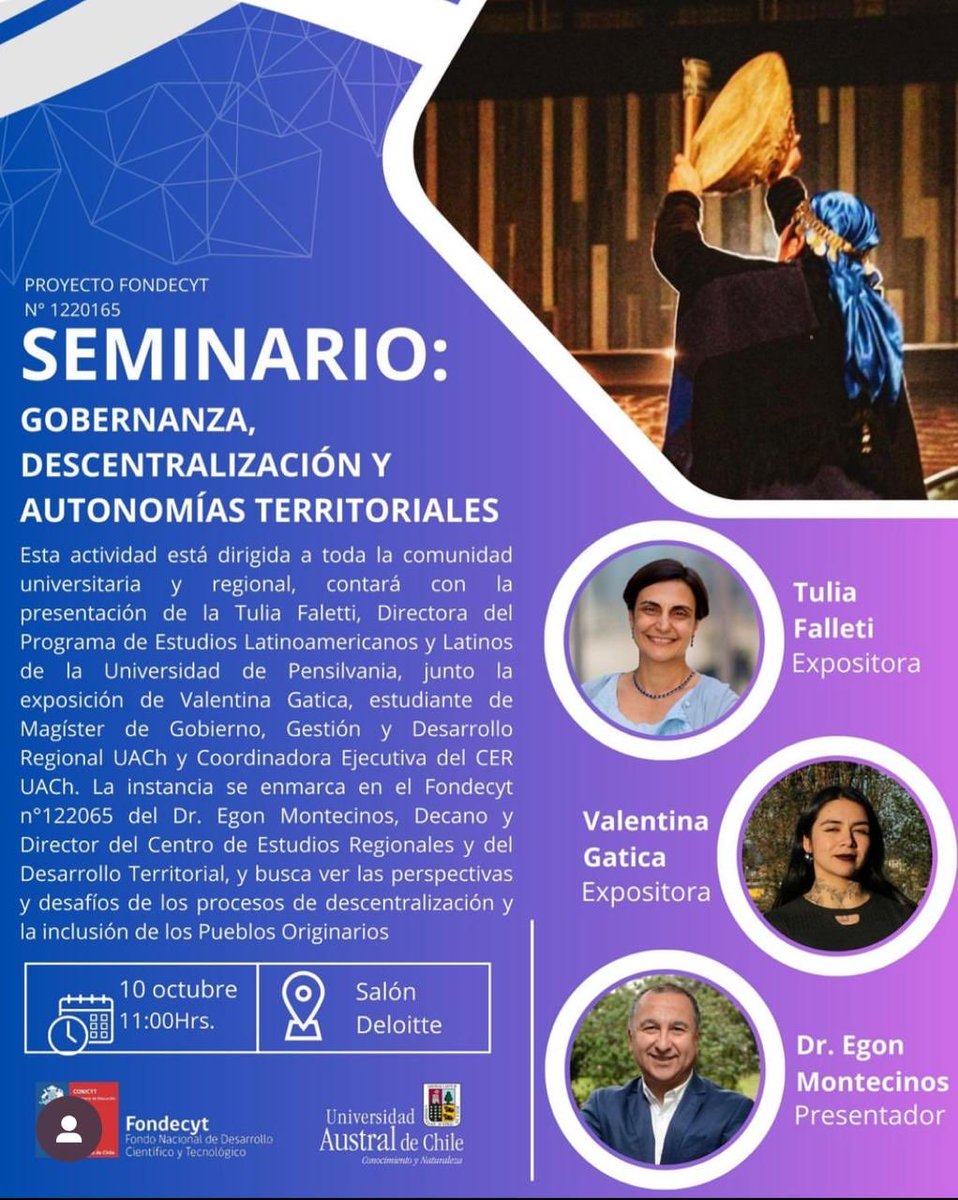 Tulia Falleti (@tuliafa) on Twitter photo I am honored to present on 10/10 on Indigenous territories <a href="/Penn_DiART/">Dispossessions in the Americas Research Team</a> at @UniversidadAustralChile with <a href="/valenGatica1/">@Valentinagatica</a> y <a href="/EgonMontecinos/">Egon montecinos </a> I am honored to present on 10/10 on Indigenous territories <a href="/Penn_DiART/">Dispossessions in the Americas Research Team</a> at @UniversidadAustralChile with <a href="/valenGatica1/">@Valentinagatica</a> y <a href="/EgonMontecinos/">Egon montecinos </a>