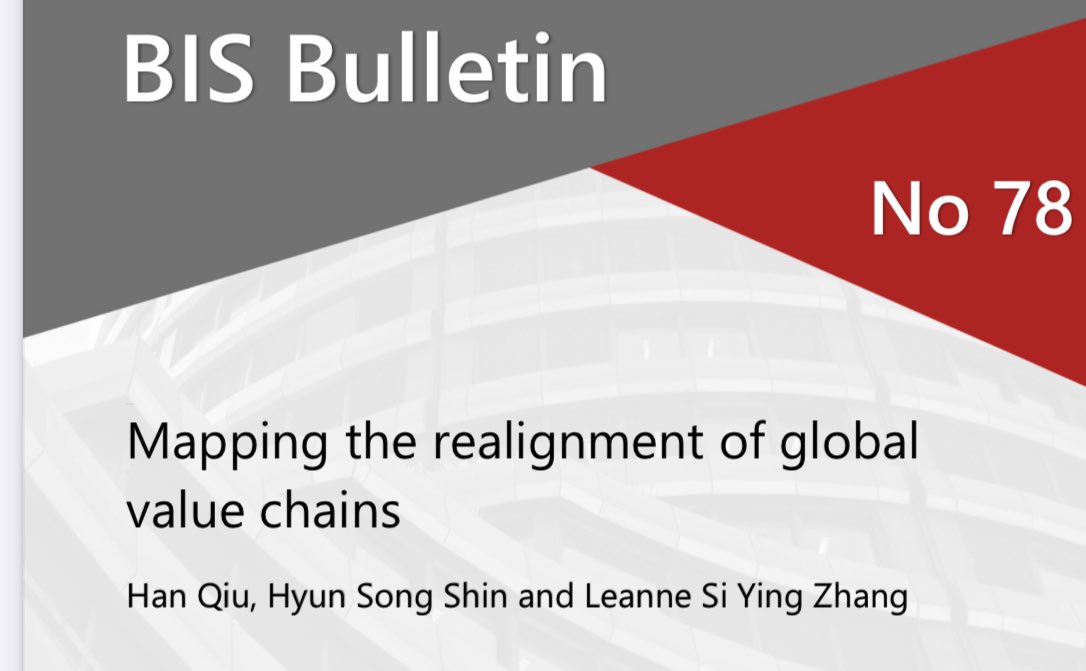 . @alanbeattie “Some evidence that deglobalisation is adapting rather than going into reverse: the Bank for International Settlements  says that value chains are lengthening, with Asian countries in particular interposing themselves between the US and China.