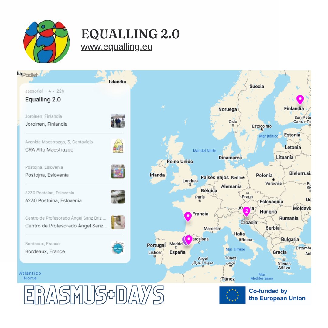 Equalling20's tweet photo. Pin your organization in our interactive map and help us make a huge network
https://t.co/PECuhono1s
@angelsanzbriz @cpepacella @LuCelje @sepiegob #equalling2 #ErasmusPlus #AdultEducation #EPALE_ES #ErasmusDays https://t.co/3ZXChUXFlh
