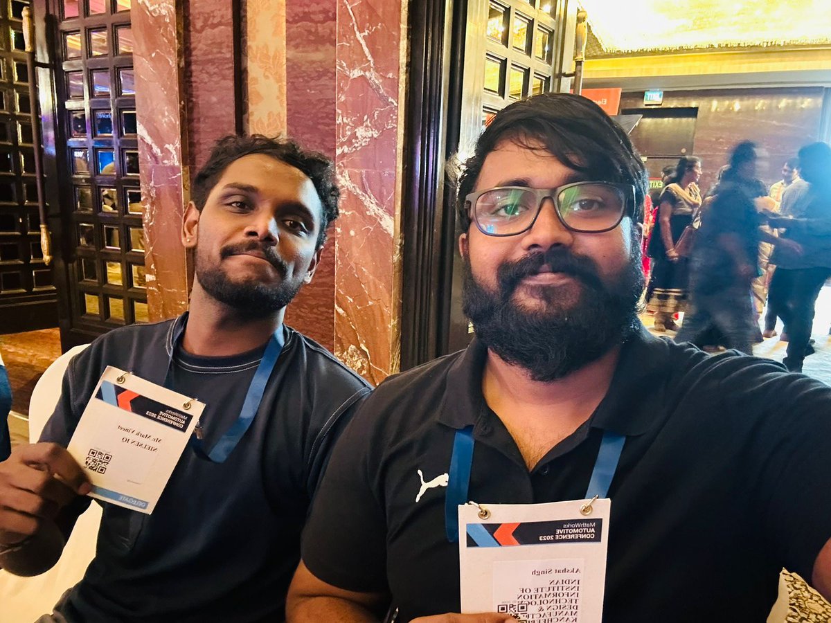 MarkVineet's tweet image. Having a Chipper Morning, at #MathworksAutoconf at ITC Grand Chola, Chennai.
#Mathworks #MAC2023 #Automotive # #Conference #CorporateEvent
Industry Trends, Technology and Innovation, Networking, Market Insights