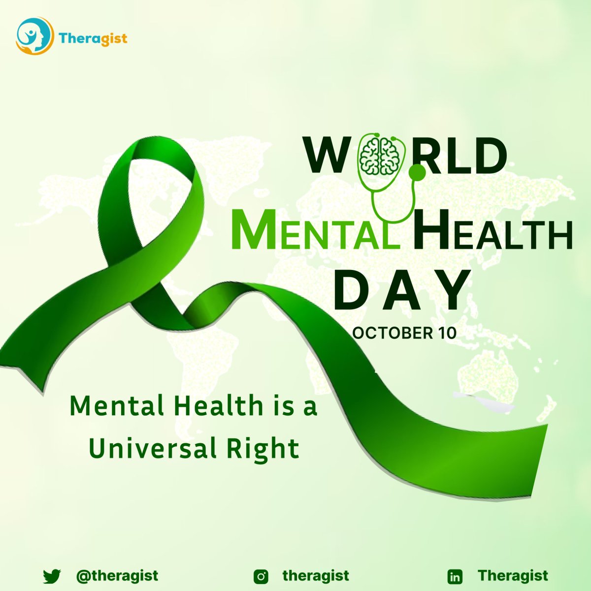 ❤️ Every person, regardless of where they come from or who they are, deserves access to quality mental health care. Let's work 💪 towards a world 🌍 where mental health is a universal human right. #WMHD #MentalHealthForAll