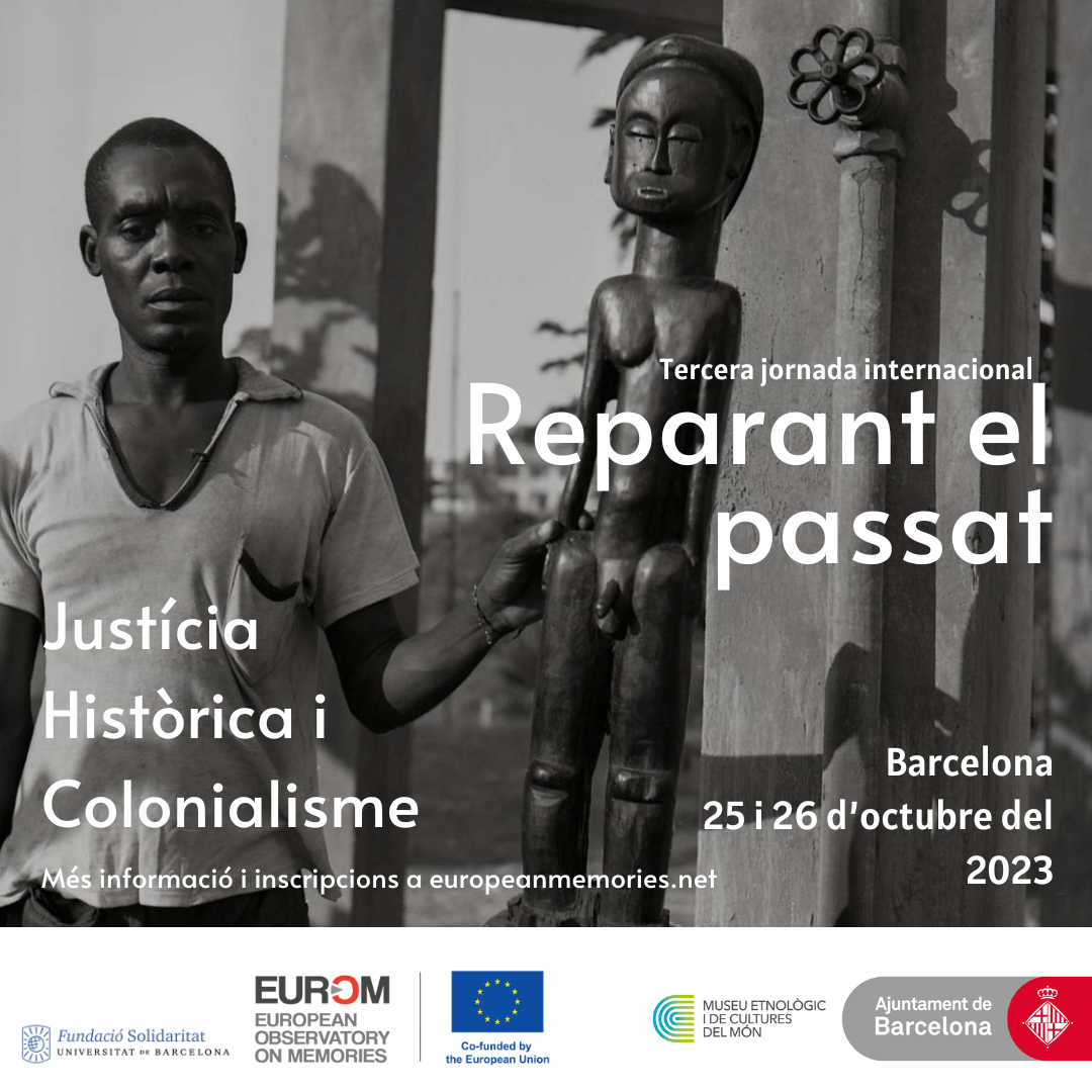 SolidaritatUB's tweet photo. 🗿El 3r seminari internacional “Reparant el passat”, coorganitzat per @euromemories, debatrà sobre el programa #Trafricants i la descolonització dels #museus a Europa👉https://t.co/dGhs1vb3i1
🗓25 i 26 octubre
⌚16:30📍@MUEC_BCN
🎟Gratuït amb inscripció✍️https://t.co/ph8ouf4u6A https://t.co/TjhcbnHe6z