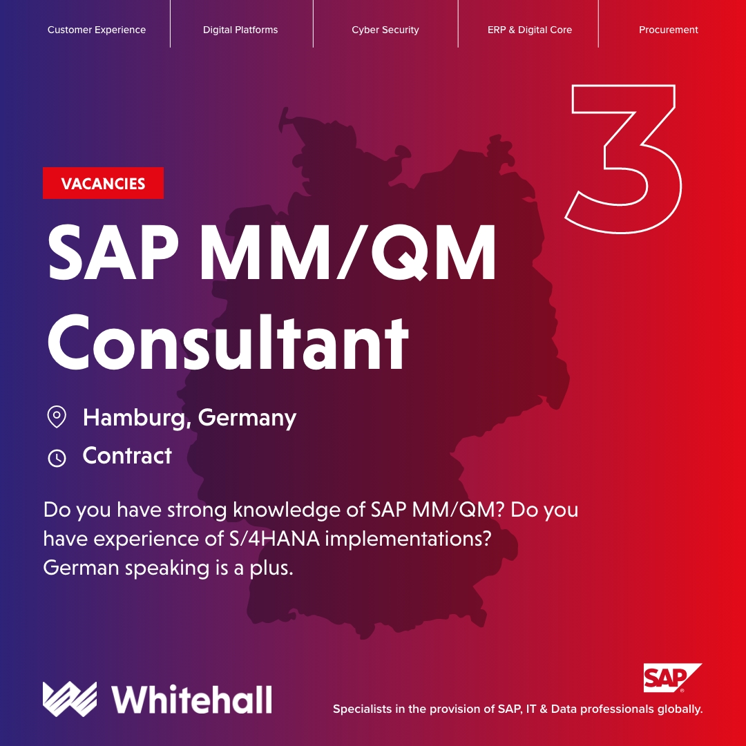 Are you ready for your next SAP project? Explore the latest SAP job opportunities with Whitehall. 🌎
whitehallresources.co.uk

Whitehall App Download whitehallresources.co.uk/app/