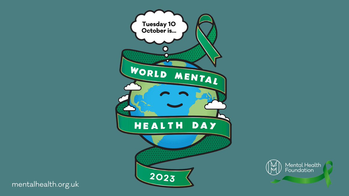 It’s #WorldMentalHealthDay! 🌍💚 A day to talk about mental health. To show everyone that mental health matters. And let people know that it’s okay to ask for help. #WMHD #WMHD2023