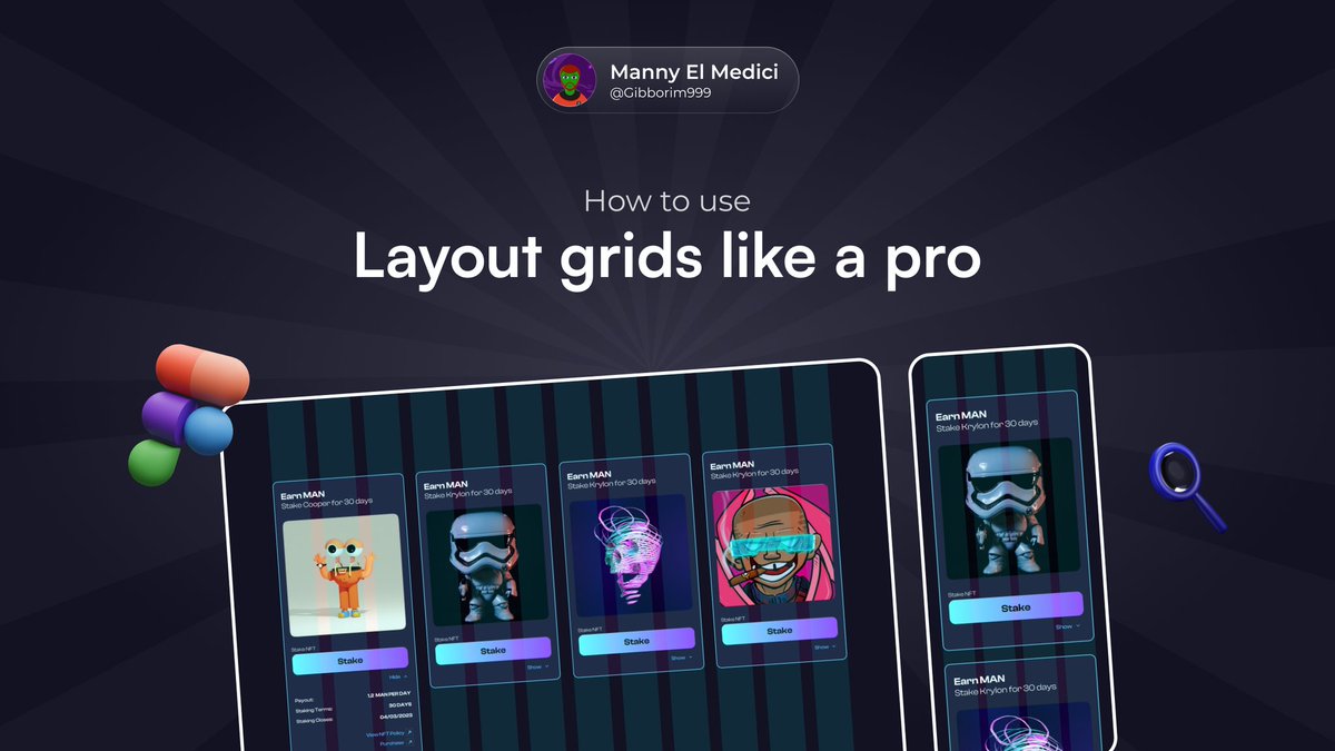 Speed up your design process
And optimize your UI aesthetics

Using this layout grid tips 
You'd love em 

#DailyUI tips #uidesign #uiuxdesign #uiux