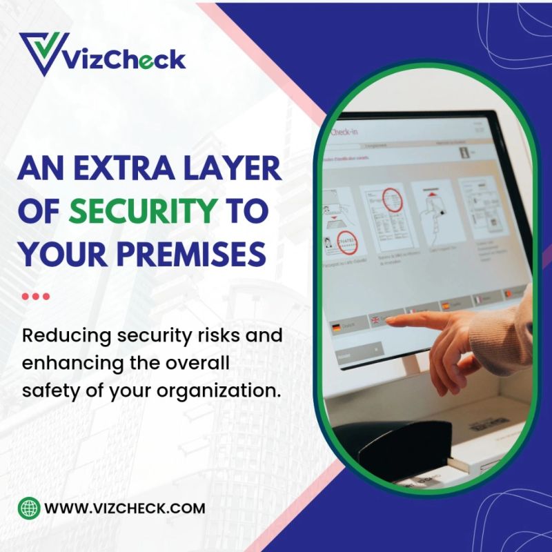 Viz_check's tweet photo. Vizcheck, revolutionizing the way businesses manage their visitors and ensuring the safety and security of your workplace.

With enhanced security measures, add an extra layer of security to your premises. Explore vizcheck for seamless experience at https://t.co/Q4vmEpFZZq https://t.co/boD5bGJlgO