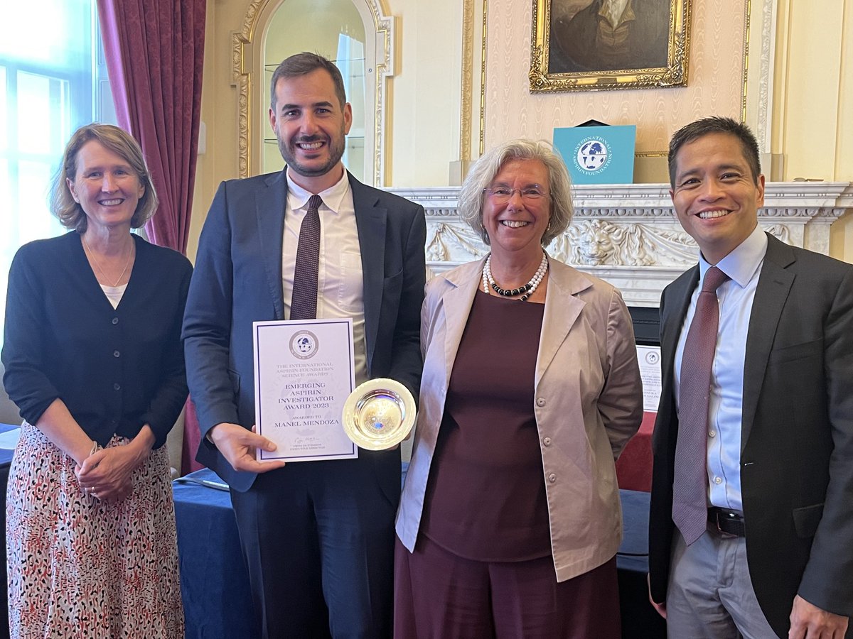Congratulations to Dr Manel Mendoza recipient of 2023 Emerging Aspirin Investigator Award - so well deserved #aspirin #preeclampsia