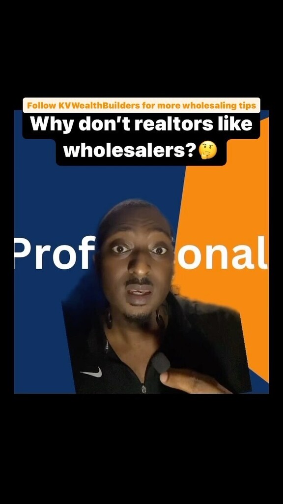 Why don’t realtors like wholesalers? #realestate #realestateinvesting #realestatewholesaling #wholesalehouses #kvwealthbuilders instagr.am/reel/CyNXpHGOX…
