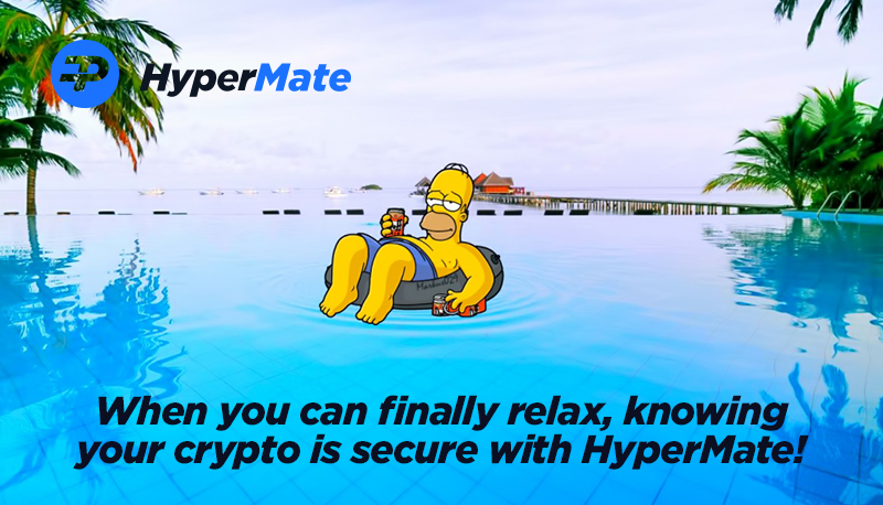Keep that relaxing mode on when you have your #crypto securely stored with HyperMate! 😎

With it's advanced security features, it ensures your crypto is always safe with #HyperMate! Get your's today! 🤩👉 bit.ly/buyHyperMate

#CryptoMeme #Memes