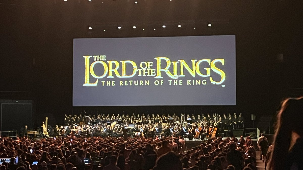 este fin de semana estuvimos en el concierto del señor de los anillos, ha sido lo mejor que he visto en mucho tiempo 😭🫶🏻