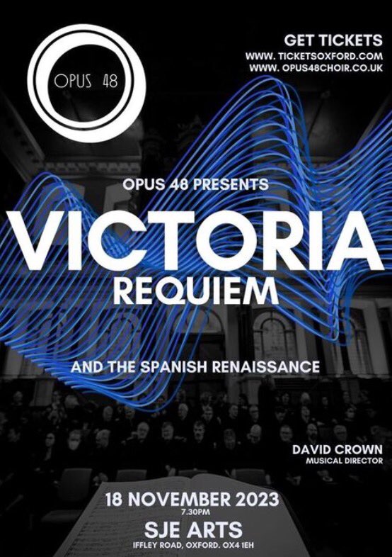 opus48choir's tweet photo. 🚨Tickets klaxon!🚨
Booking is live for our next concert - #TLdeVictoria and the #Spanish #Renaissance. We had a terrific rehearsal last night - the sound world for this repertoire is oh-so-magical. Come and hear us! 18th November @SJE_Arts.
https://t.co/7i4eNbTHz9 https://t.co/URdNfra1aw