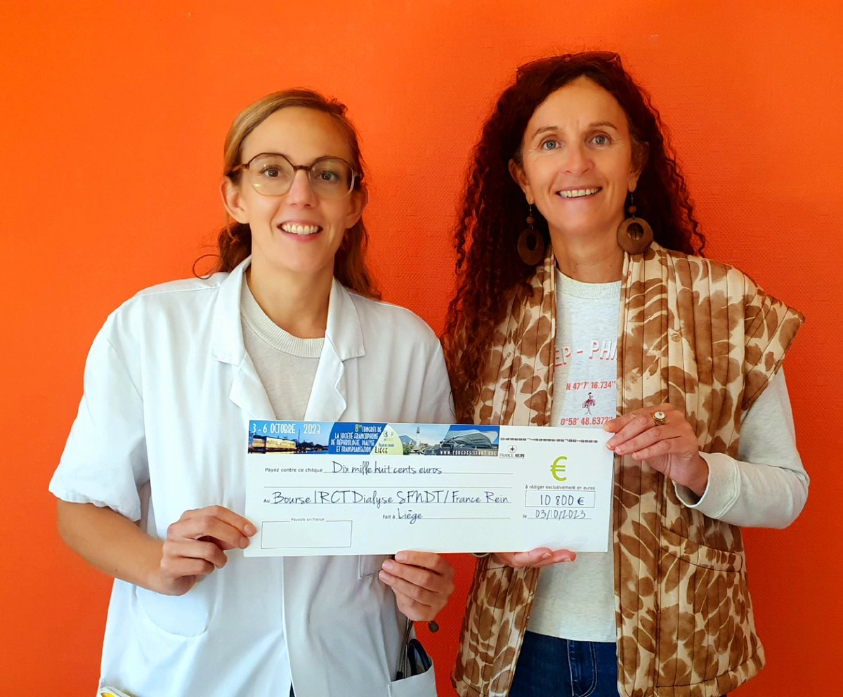 Clémence Béchade (@clemencebechade) on Twitter photo Merci <a href="/com_SFNDT/">SFNDT</a> pour le financement de notre projet de recherche sur l'anxiété 😵💫 des patients lors de la 1e consultation de néphrologie 🩺🏥!
On remercie également <a href="/CharrelJan/">Charrel Jan Marc</a>, <a href="/FranceRein/">France Rein</a>, <a href="/fdmaladiesrares/">Fondation Maladies Rares</a>, association @polykystosefrance pour leurs contributions 🤝🙏👍🏻 Merci <a href="/com_SFNDT/">SFNDT</a> pour le financement de notre projet de recherche sur l'anxiété 😵💫 des patients lors de la 1e consultation de néphrologie 🩺🏥!
On remercie également <a href="/CharrelJan/">Charrel Jan Marc</a>, <a href="/FranceRein/">France Rein</a>, <a href="/fdmaladiesrares/">Fondation Maladies Rares</a>, association @polykystosefrance pour leurs contributions 🤝🙏👍🏻