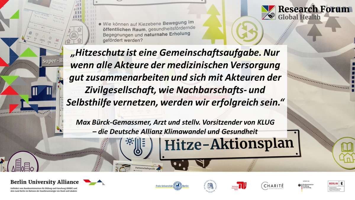 Die Projektgruppe „Hitzeschutz in Berlin“ hat sich in unseren Themenwerkstätten #UrbanHealthBerlin zusammengefunden, um ein Konzept für #Hitzeresilienz durch nachbarschaftliche Selbsthilfe verzahnt mit formalen Strukturen zu entwickeln. Mehr dazu im Video: youtu.be/8V9GwIR-9JM