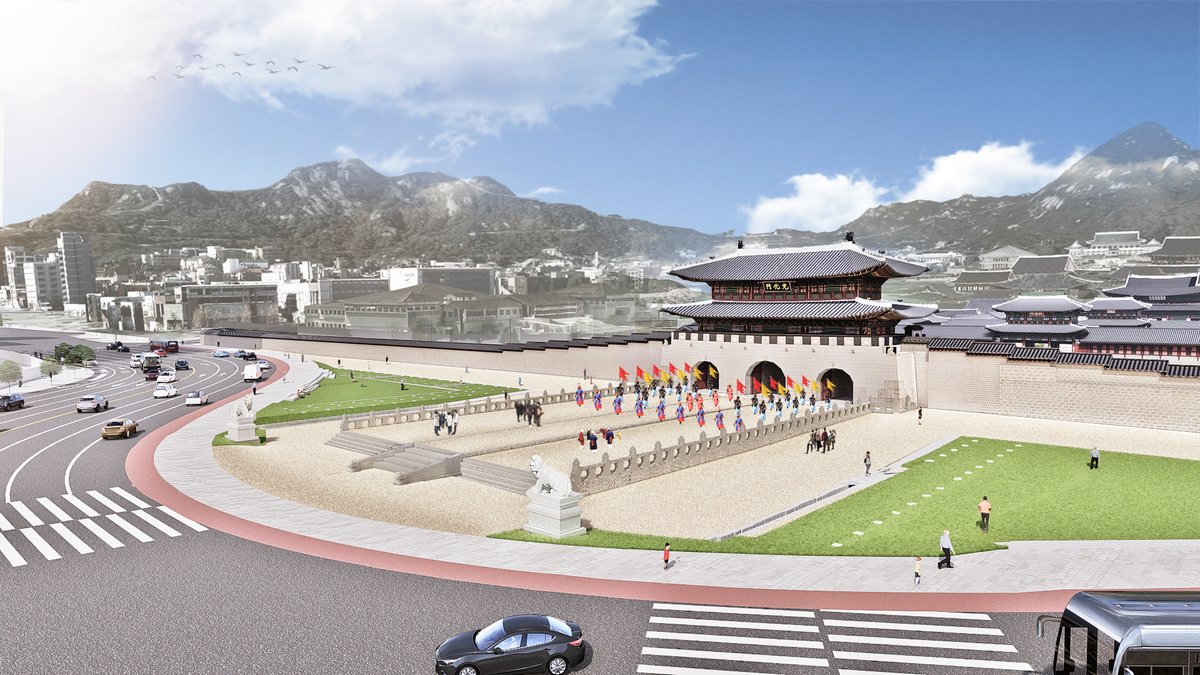 경복궁으로의 첫걸음이 닿는 곳 #광화문월대 의 복원된 모습을 100년 만에 공개합니다! 차근차근 변화 중인 경복궁을 앞으로도 지켜봐 주시길 바랍니다.

✔ 광화문 월대 및 현판 복원 기념식
10/15 17시 광화문 앞 광장