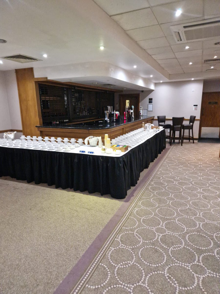 WMerciaPoliceEV's tweet photo. Setting up for West Mercia Police’s Problem Solving Conference @Bromsgrovehotel hosted by @alfiemoore with a plethora of guest speakers @WMerciaPolice @WestMerciaPCC #prevention #problemsolving #WDBC #SEBP https://t.co/3UDL7Ies4R