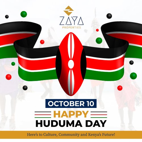 ZayaProperties's tweet photo. 🎉 Happy Huduma Day! 🇰🇪 Today, we celebrate unity and service to our nation. 

Zaya Properties Limited extends warm wishes to our cherished clients, dedicated partners, hardworking staff, and the public at large. 🌟 #HudumaDay #ZayaProperties #UnityInService https://t.co/AkloJLdxxr
