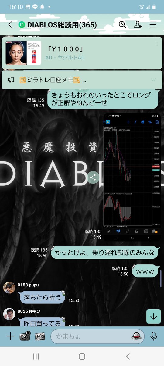 OtonaNoElliottW's tweet photo. ナイストレードです

いいトレードはいい環境認識から。
ドル/円は売りを148.5の反発かくにんで半分りかく
10.03からのポジでしたが一旦は利益の確保できましたね。
またあのへんまでくれば売りましょうね

ディアの先出しも最近キラキラ光ってるね
昨日と今日のディアの内容はります https://t.co/lmEOsvroYz