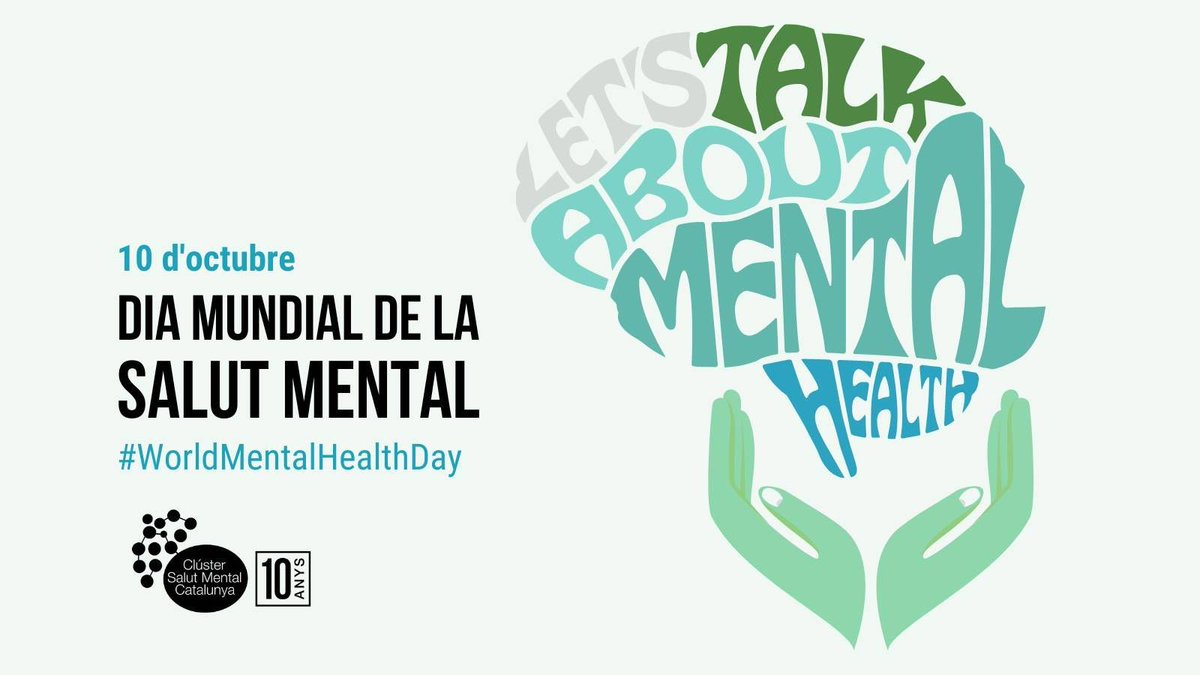 📢 Avui 10 d'octubre celebrem el #DiaMundialSalut Mental amb un ventall d’activitats organitzades pels nostres socis, destinades a sensibilitzar i educar sobre la importància de la #SalutMental.

Participa! buff.ly/3LbXC6N 
#WorldMentalHealthDay