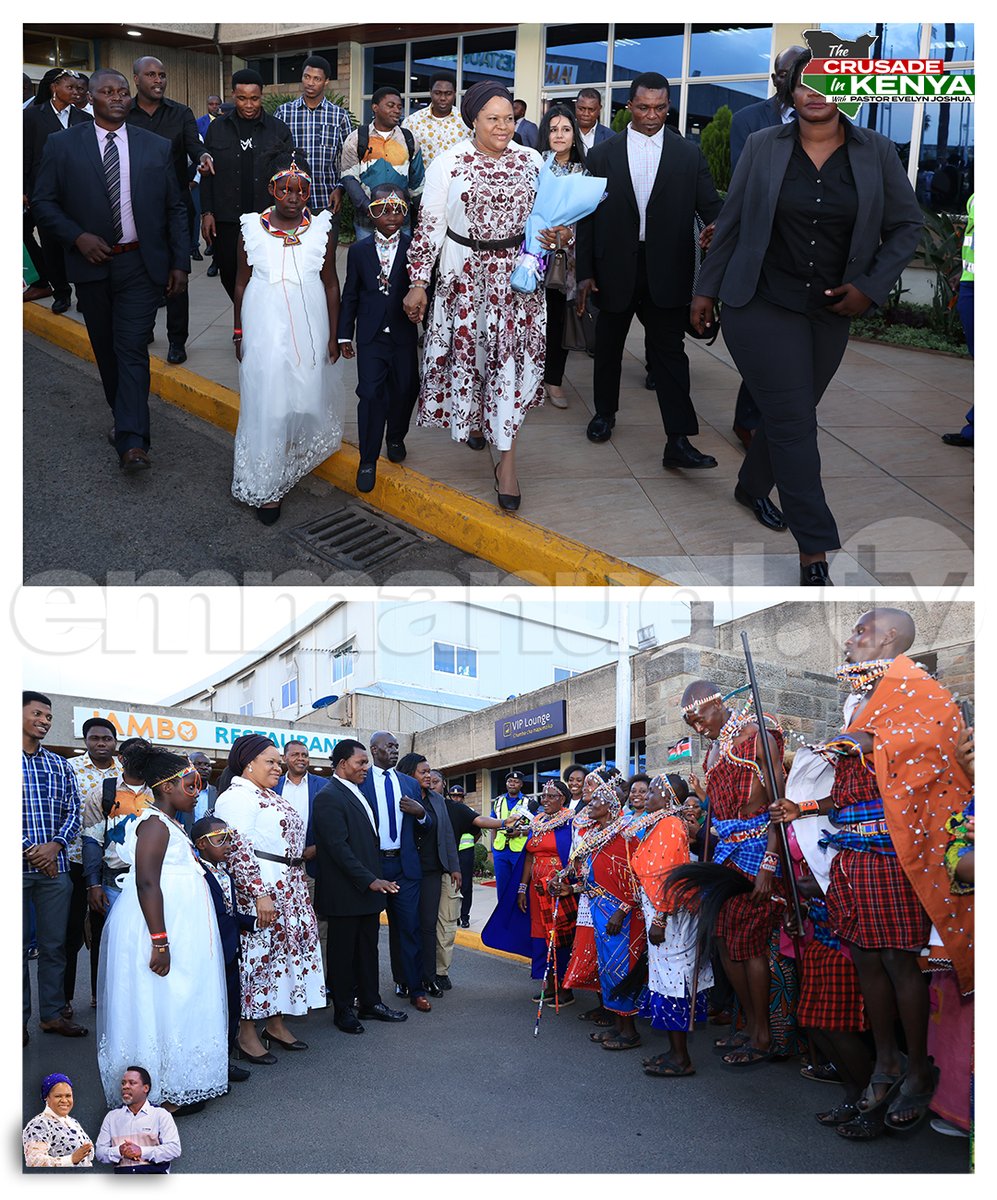SCOANTBJoshua's tweet photo. Pastor Evelyn Joshua arrives the city of Nairobi! She is warmly welcome by a cheerful, enthusiastic crowd looking forward to mighty manifestations of God’s incredible power!! https://t.co/BNKIJhusoe