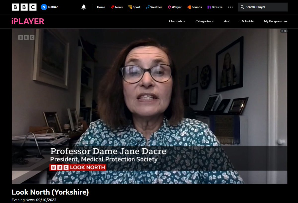 🇬🇧 Our President <a href="/DacreJane/">Dame Jane Dacre</a> speaks to <a href="/AmyGarciauk/">Amy Garcia</a> from <a href="/BBCLookNorth/">BBC Yorkshire</a> about the increase in abuse against doctors and the impact on #mentalwellbeing. Watch here from 4m15s 👉  brnw.ch/21wDmDL
