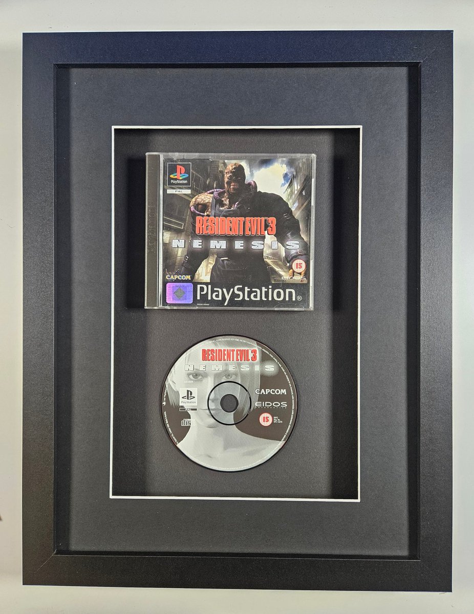 RetroFramesCo's tweet photo. I'm bringing classic #PlaySyation and #Sega #Dreamcast games to our collection of Framed games! Any games people would like me to focus on?
#framedgame #retroframes #gamer #biohazard #ps1 #residentevil2 https://t.co/xoaoKzCZSz