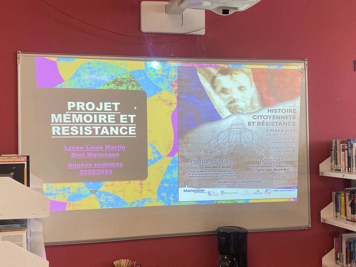 BarEmmanuelle2's tweet photo. Projet inter degrés « Mémoire et résistance » pour le réseau Giono #collegeitard #oraison https://t.co/fTu18WXp3d