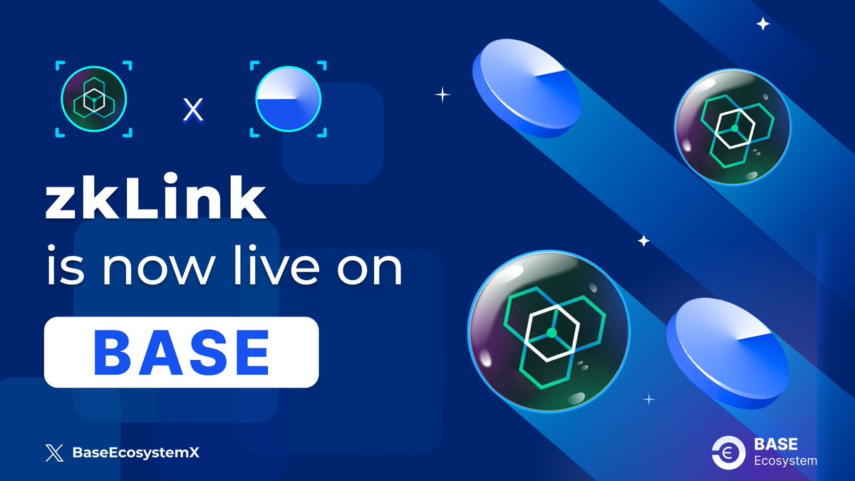 Base_Holic's tweet photo. 📢 Exciting news! @zkLink_Official is now live on @BuildOnBase 🔵

🚀 Users can now deposit, withdraw, and manage Base-held assets on #zkLink platform!

👉 Explore now: https://t.co/6Ty2vOmOKR

#BaseEcosystem #BuildOnBase https://t.co/xDlOljMaaB
