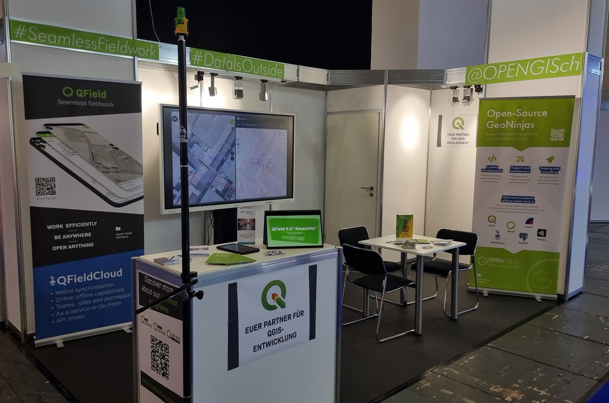 OPENGIS.ch (@opengisch) on Twitter photo We're ready! come see us at <a href="/InsideIntergeo/">INTERGEO</a> 
And yes, we have <a href="/QFieldForQGIS/">QField📳🗺️</a>
3.0 🤫
#professional #fieldwork for #QGIS 
#dataisoutside We're ready! come see us at <a href="/InsideIntergeo/">INTERGEO</a> 
And yes, we have <a href="/QFieldForQGIS/">QField📳🗺️</a>
3.0 🤫
#professional #fieldwork for #QGIS 
#dataisoutside