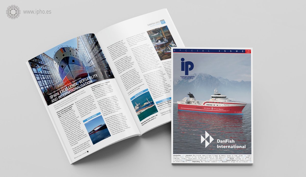 IPesqueras's tweet photo. ⚓ Shipbuilders and fishing fleet disembark in Denmark 🇩🇰: IP #DanFish 2023 Special Issue, now available.
https://t.co/hnfVh4JJ1F
#DanFish2023 #DanFishInternational https://t.co/KJkuEBLkhw